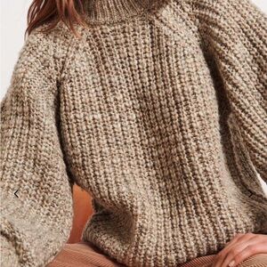 BA&SH Timon Balloon Sleeve Sweater, size Small (1)